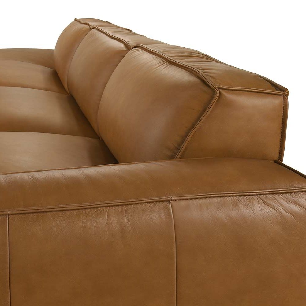 Richmond Indoor Leather Chaise Lounge Sofa Set