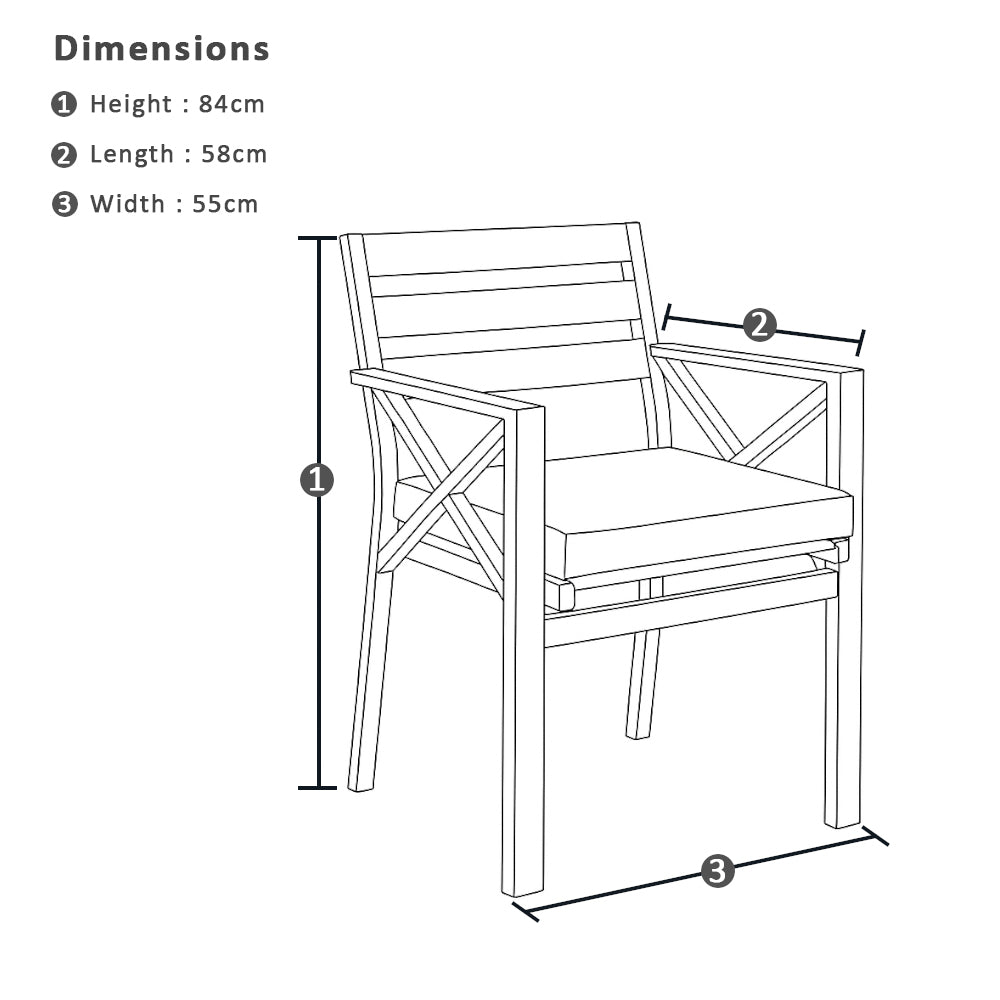 Santorini 3.55m Outdoor Rectangle Aluminium Dining Table With 12 Kansas Chairs In Sunbrella