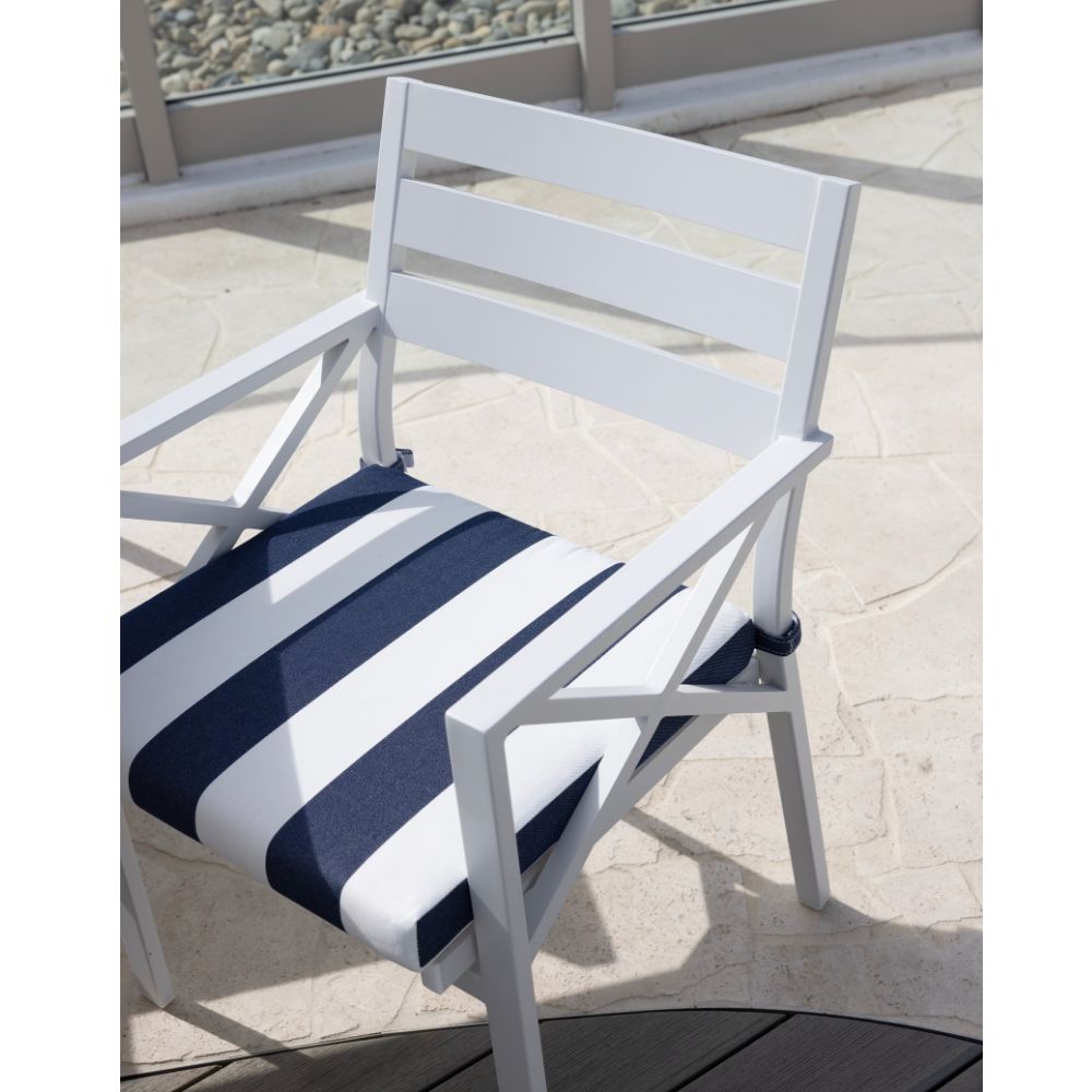Kansas Outdoor Ceramic 2m Aluminium Dining Table with 8 Chairs Setting