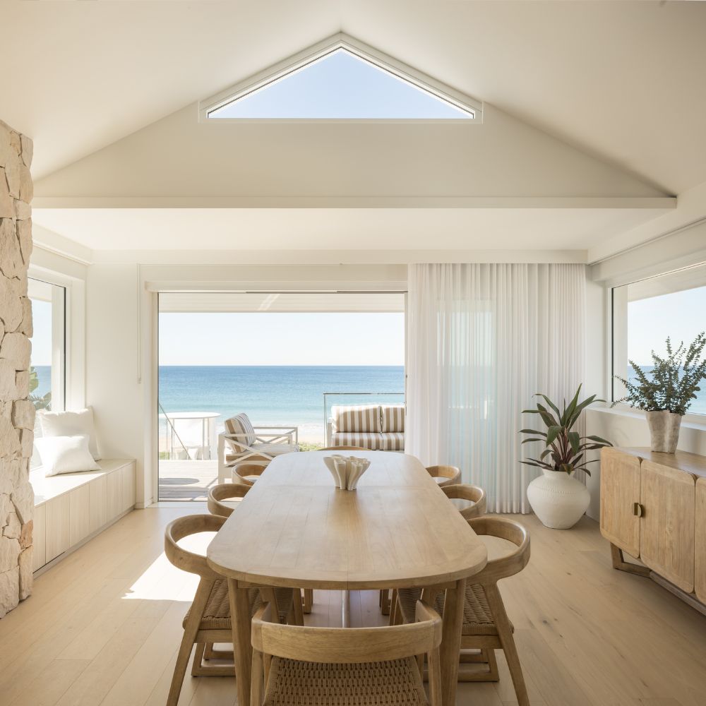 Kingscliff 8 Seater Rectangle Indoor Timber Dining Table And Chairs Setting