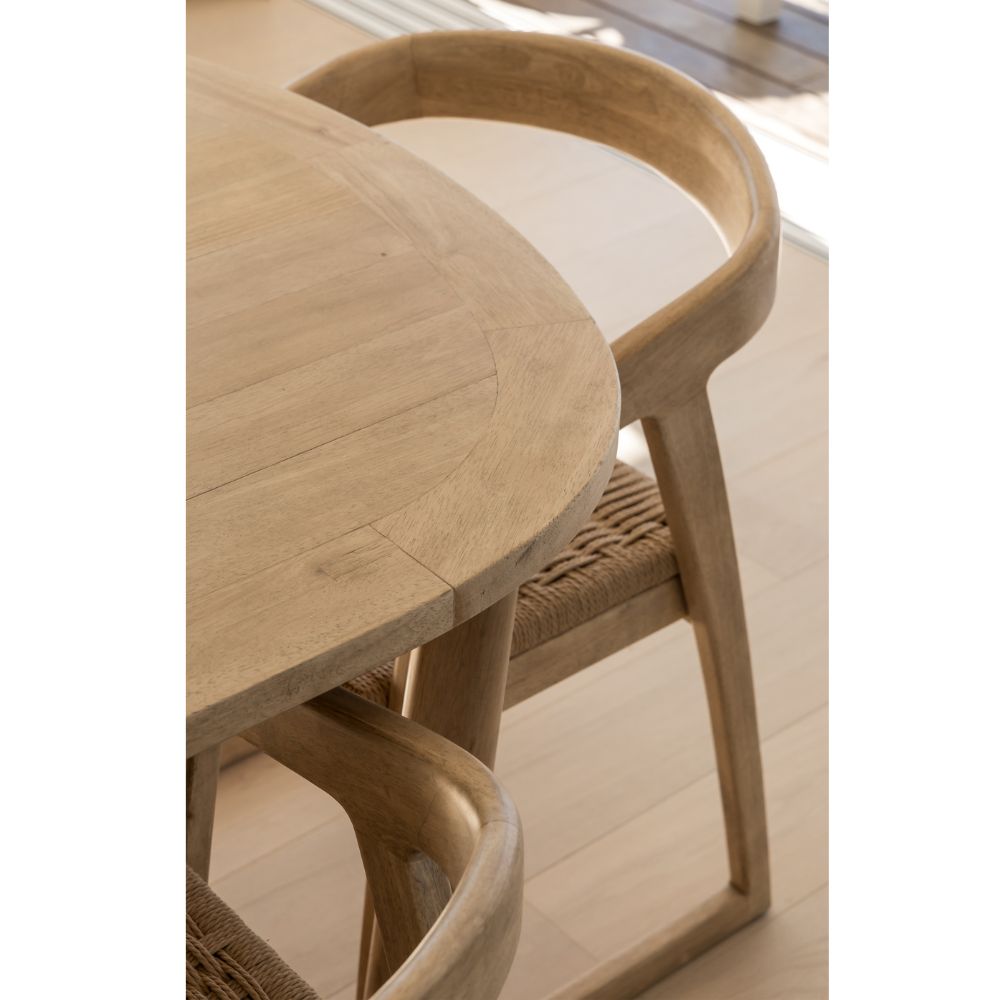 Kingscliff 8 Seater Rectangle Indoor Timber Dining Table And Chairs Setting