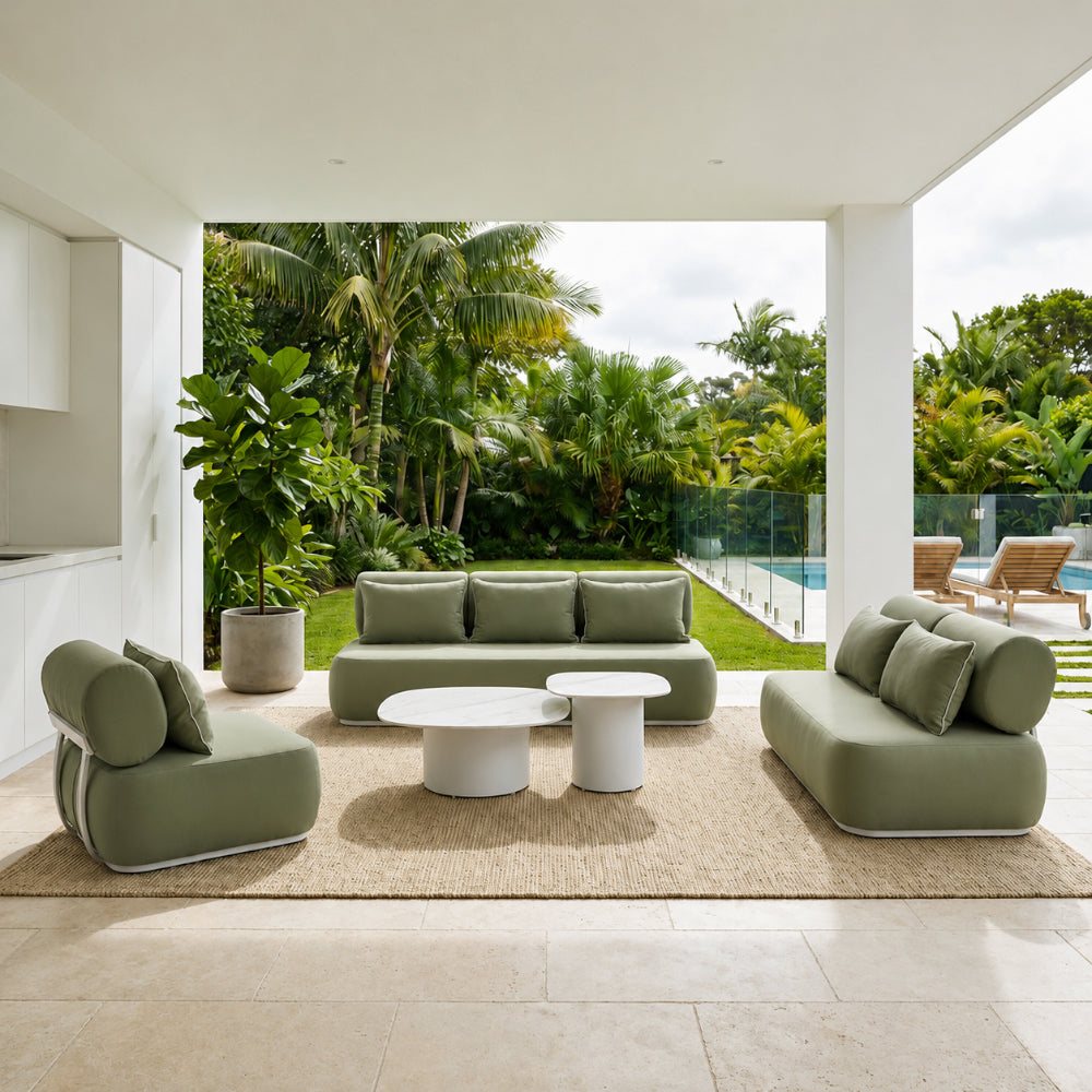 Norfolk 3+2+1 Outdoor Aluminium Lounge with Coffee Table Set