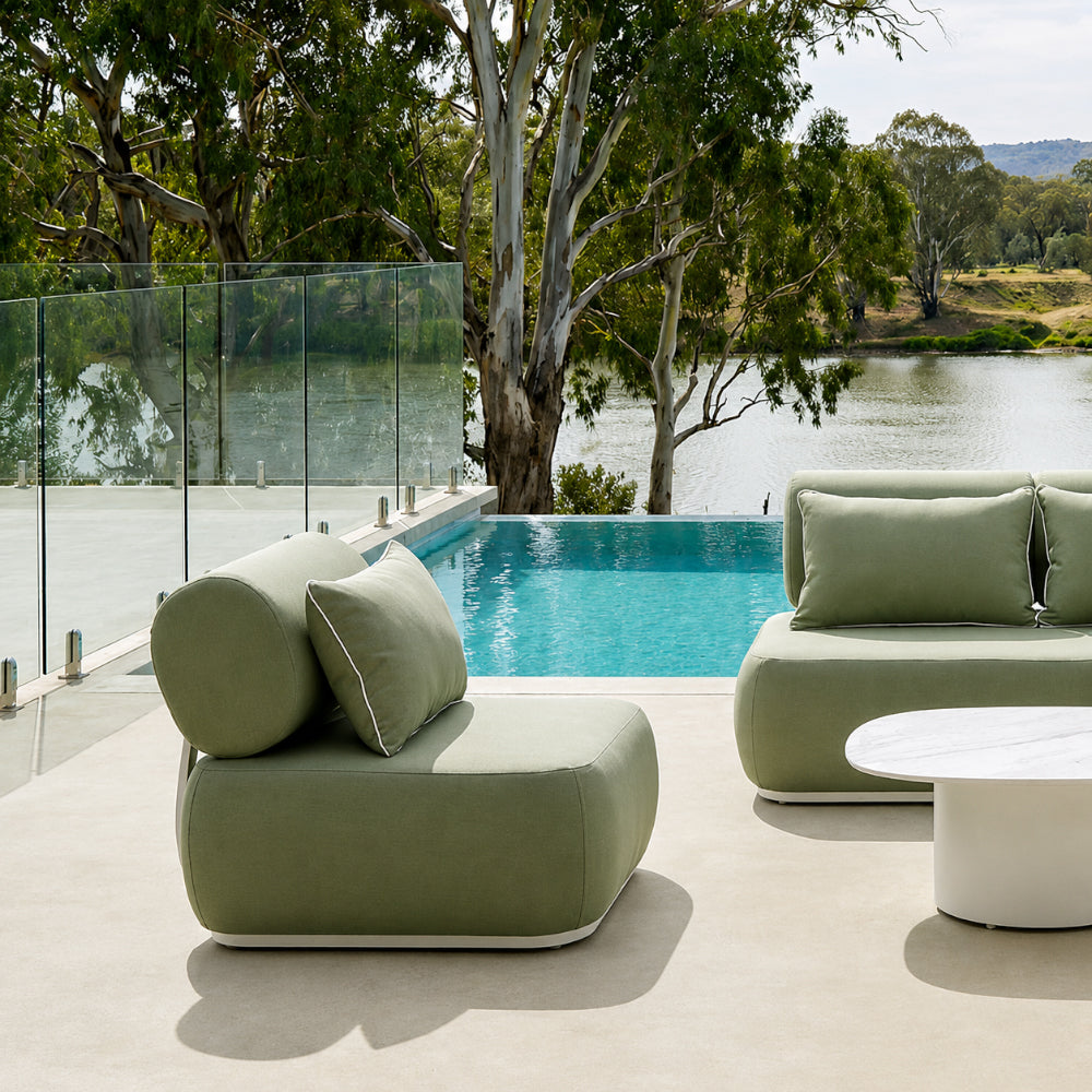 Norfolk 1 Seater Outdoor Aluminium Lounge