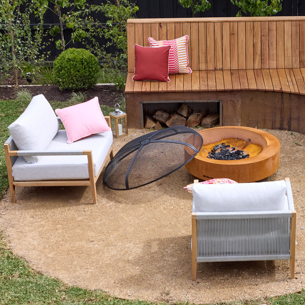 Allora 1 Seater Timber and Rope Armchair Lounge