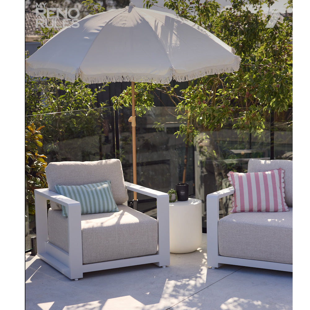 Whitehaven 1 Seater Outdoor Aluminium Lounge Armchair