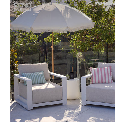 Whitehaven 1 Seater Outdoor Aluminium Lounge Armchair