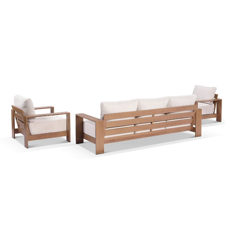 Mackay Outdoor Aluminium 3+1+1 Lounge Set with Coffee table