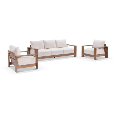 Mackay Outdoor Aluminium 3+1+1 Lounge Set with Coffee table