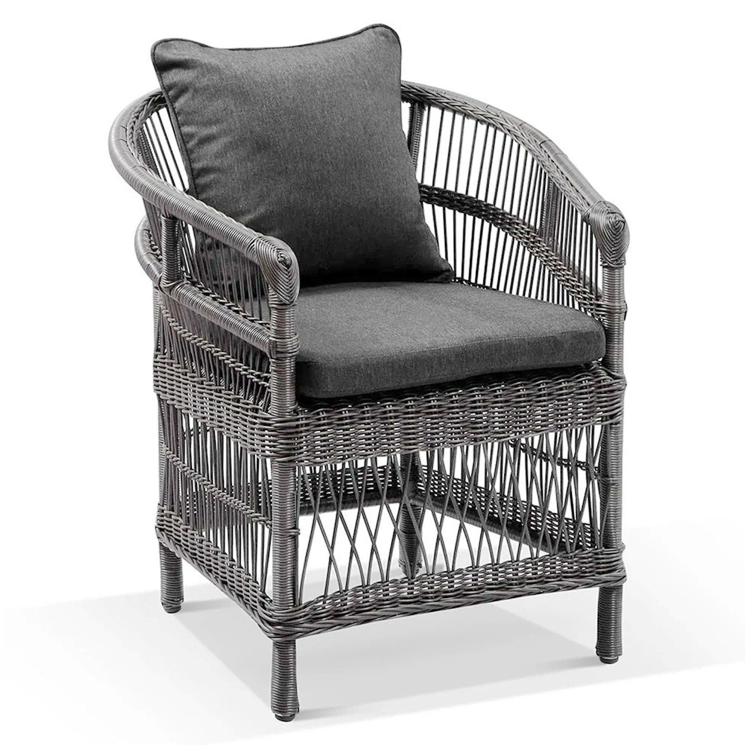 Balmoral 2.5 Outdoor Teak Top Aluminium Table with 8 Watego Malawi Style Chairs