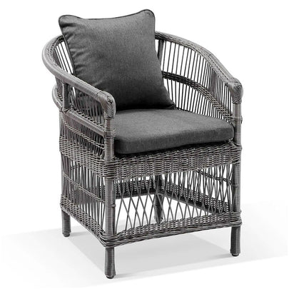 Balmoral 2.5 Outdoor Teak Top Aluminium Table with 8 Watego Malawi Style Chairs