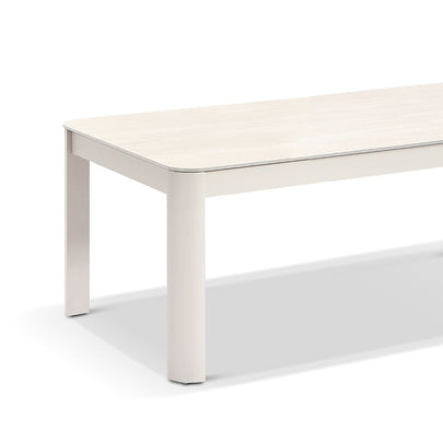 Malibu 2.2m Outdoor Aluminium and Ceramic Dining Table