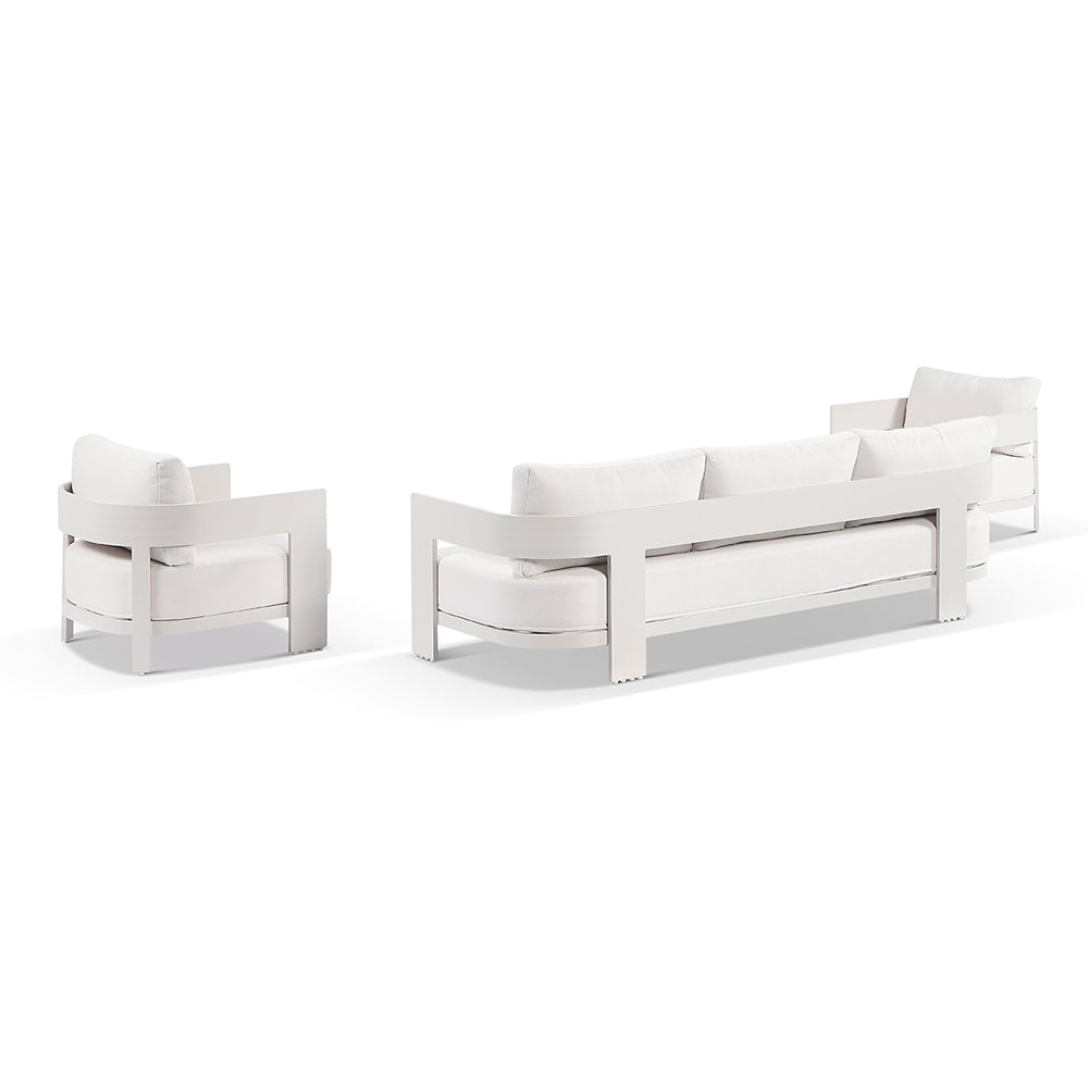 Marlo 3+1+1 Outdoor Aluminium Lounge Set With Coffee Table