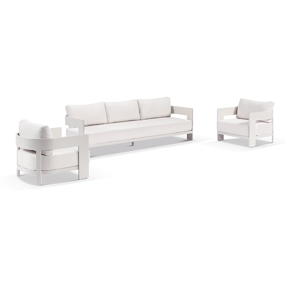Marlo 3+1+1 Outdoor Aluminium Lounge Set With Coffee Table