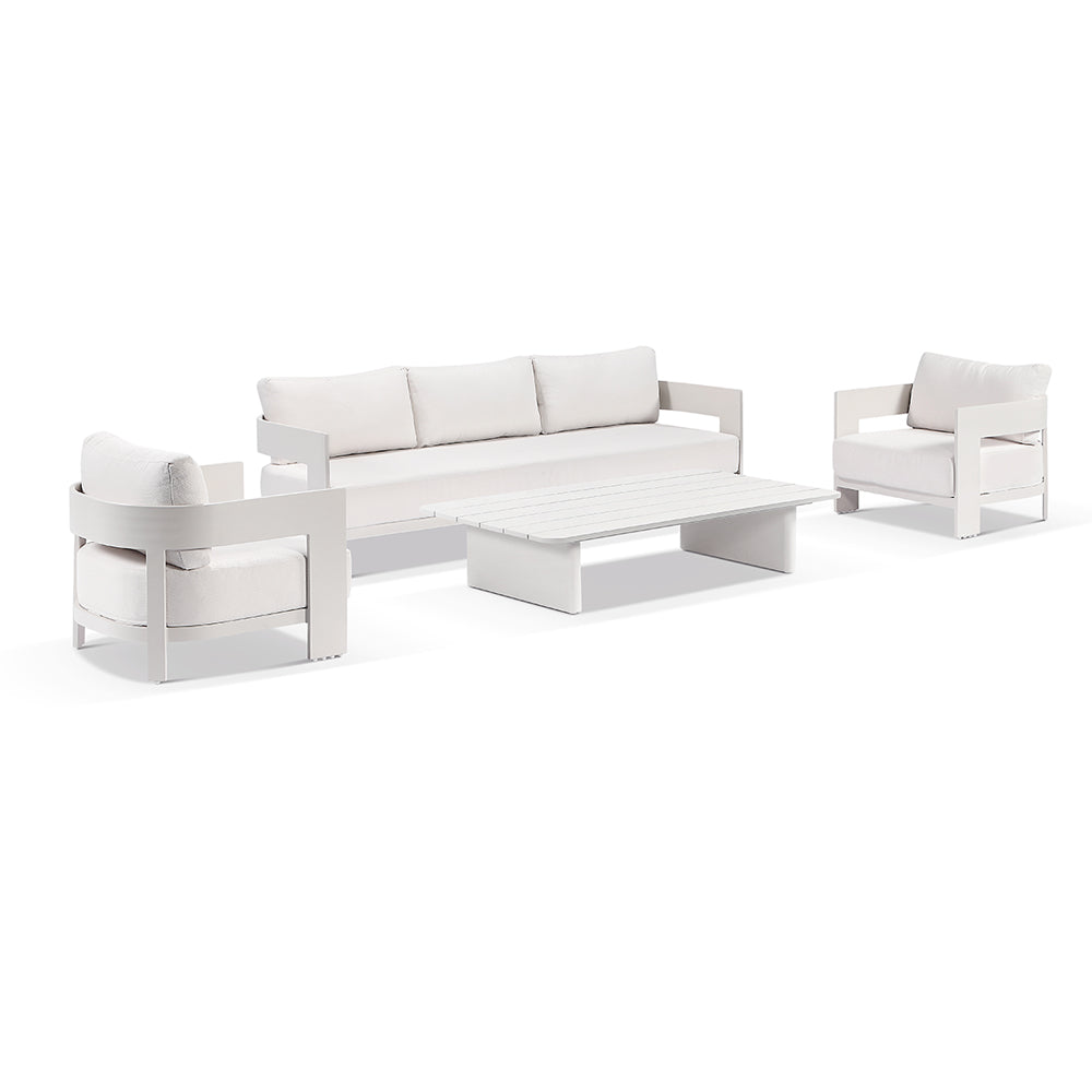 Marlo 3+1+1 Outdoor Aluminium Lounge Set With Coffee Table