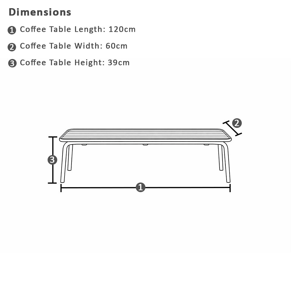 Mornington Outdoor 3+1+1 Lounge Setting with Coffee table and Side table