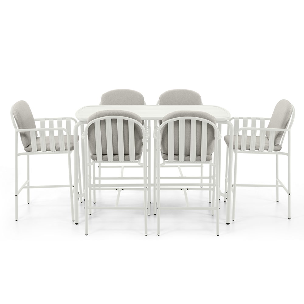 Mornington Outdoor 1.5m Bar Setting with 6x Stools