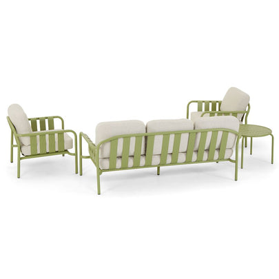 Mornington Outdoor 3+1+1 Lounge Setting with Coffee table and Side table