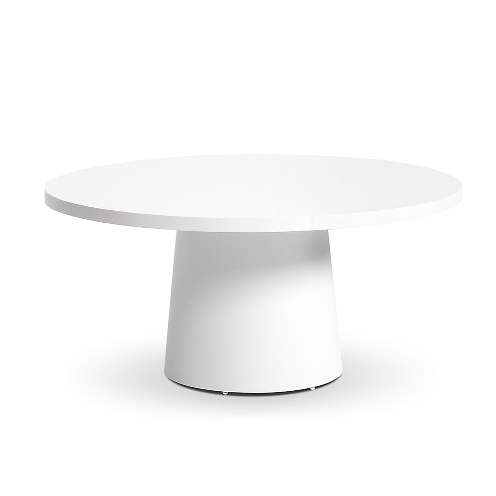Narrabeen Outdoor 1.6m Round Ceramic Dining Table with 8 Hugo Rope Chairs