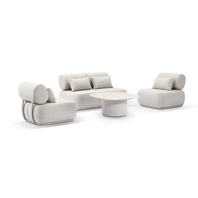Norfolk 2+1+1 Outdoor Aluminium Lounge with Coffee Table Set