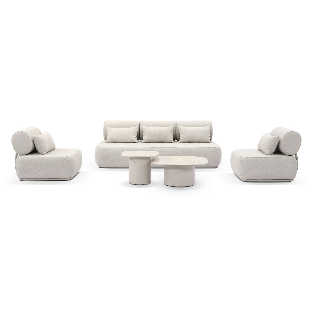 Norfolk 3+1+1 Outdoor Aluminium Lounge with Coffee Table Set