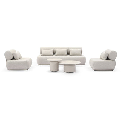 Norfolk 3+1+1 Outdoor Aluminium Lounge with Coffee Table Set