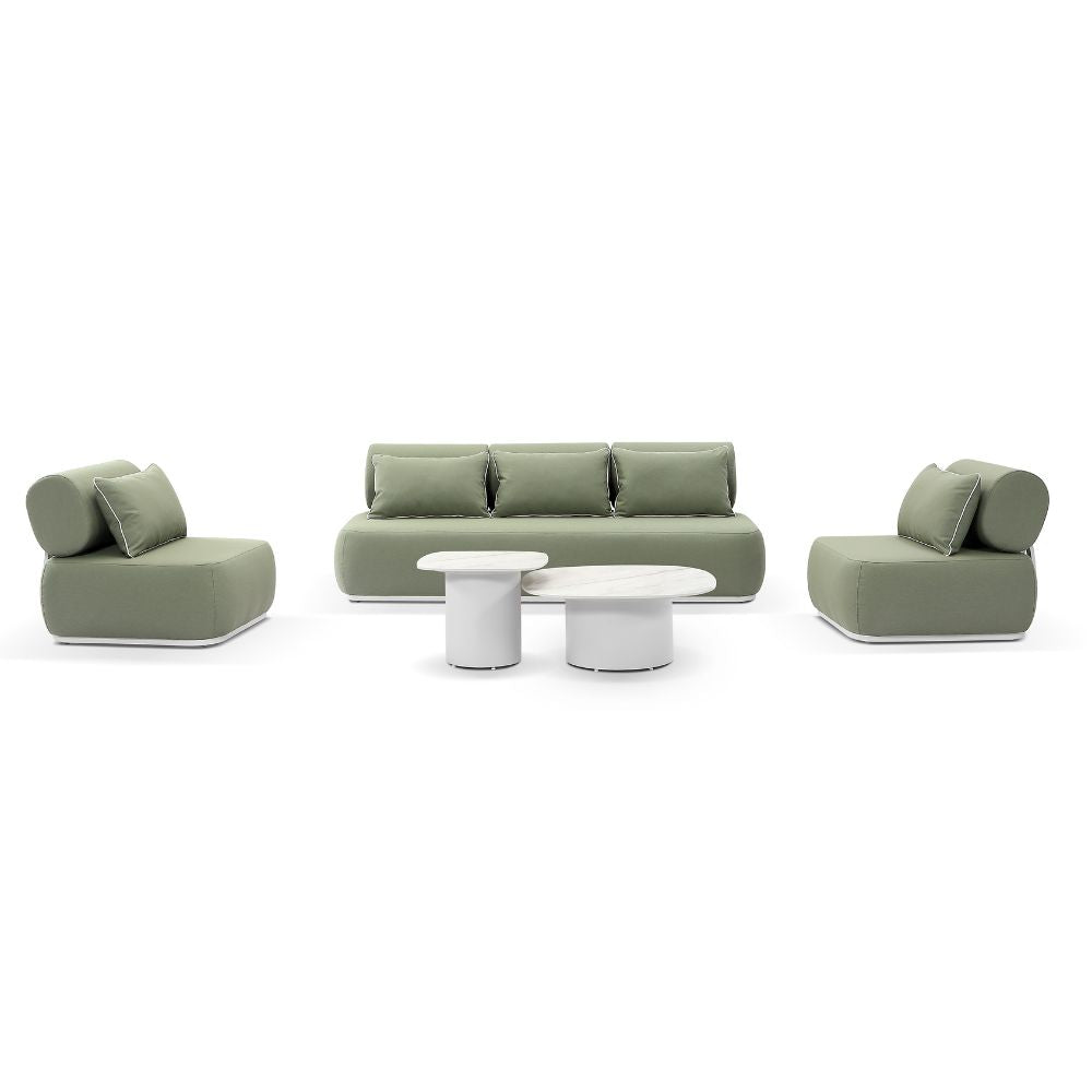 Norfolk 3+1+1 Outdoor Aluminium Lounge with Coffee Table Set