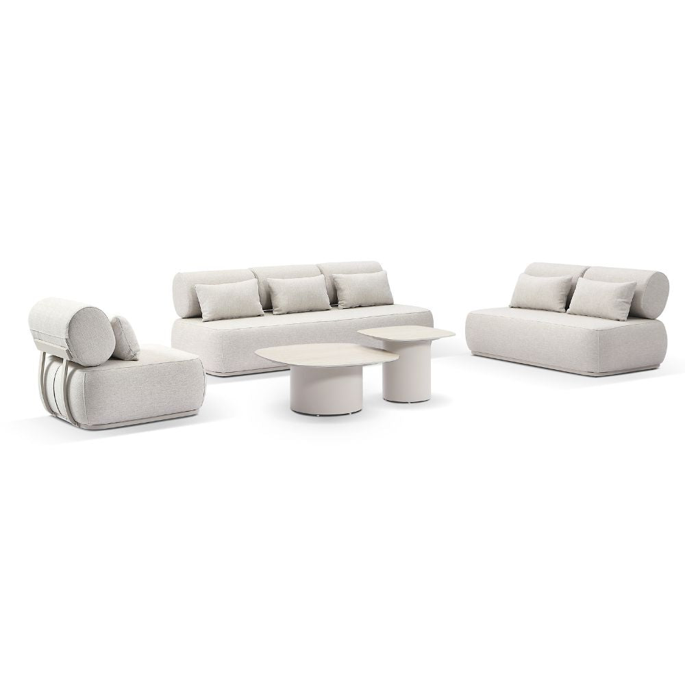 Norfolk 3+2+1 Outdoor Aluminium Lounge with Coffee Table Set