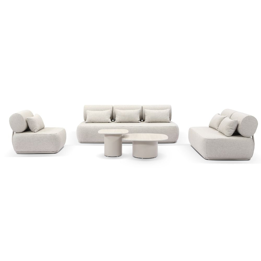 Norfolk 3+2+1 Outdoor Aluminium Lounge with Coffee Table Set