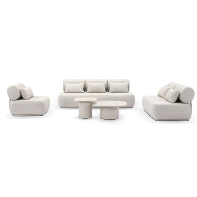 Norfolk 3+2+1 Outdoor Aluminium Lounge with Coffee Table Set