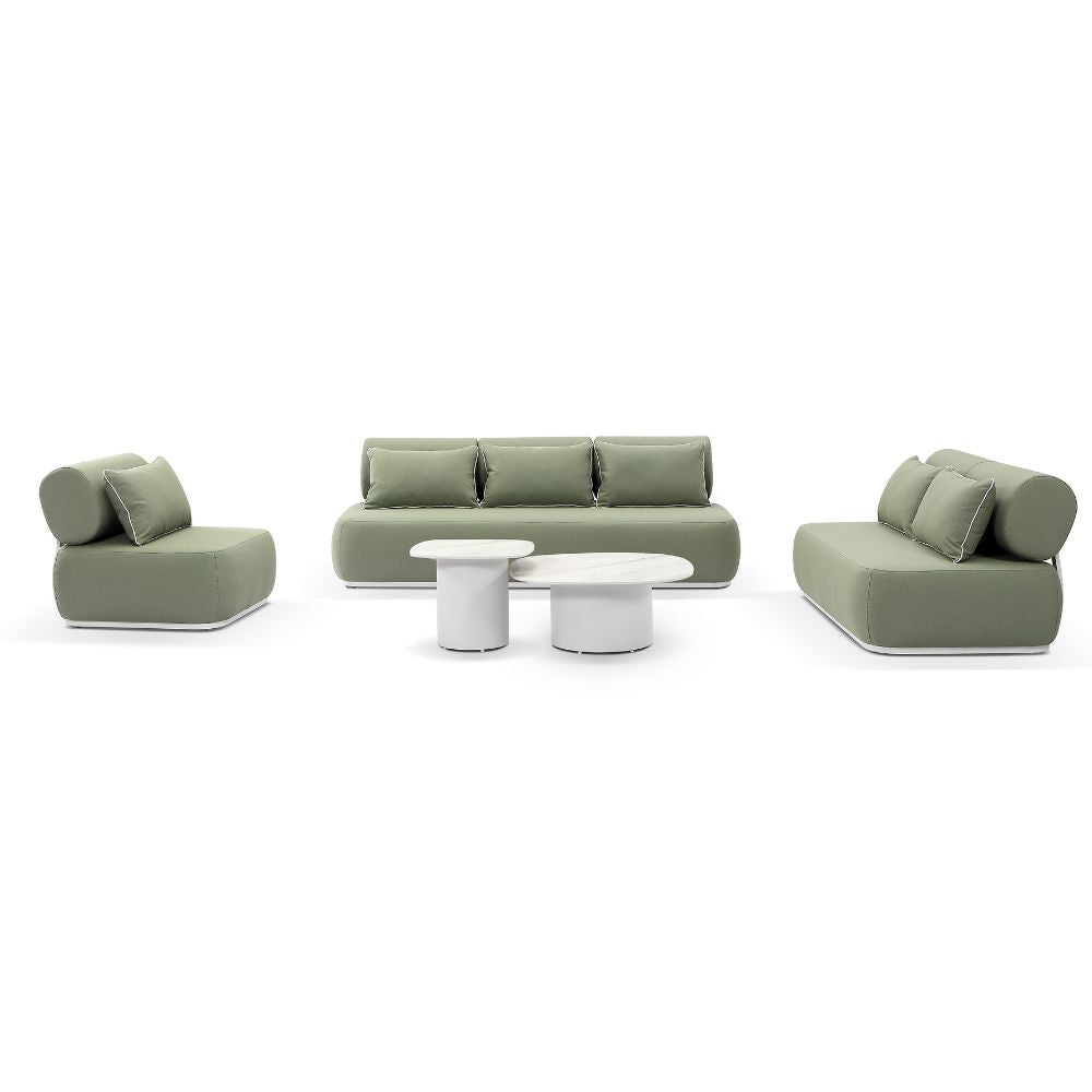 Norfolk 3+2+1 Outdoor Aluminium Lounge with Coffee Table Set