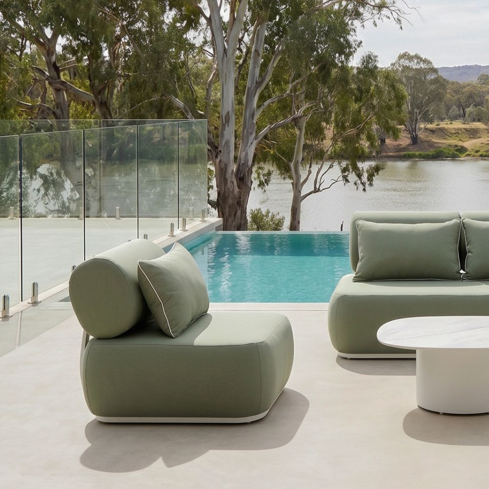 Norfolk 3+2+1 Outdoor Aluminium Lounge with Coffee Table Set