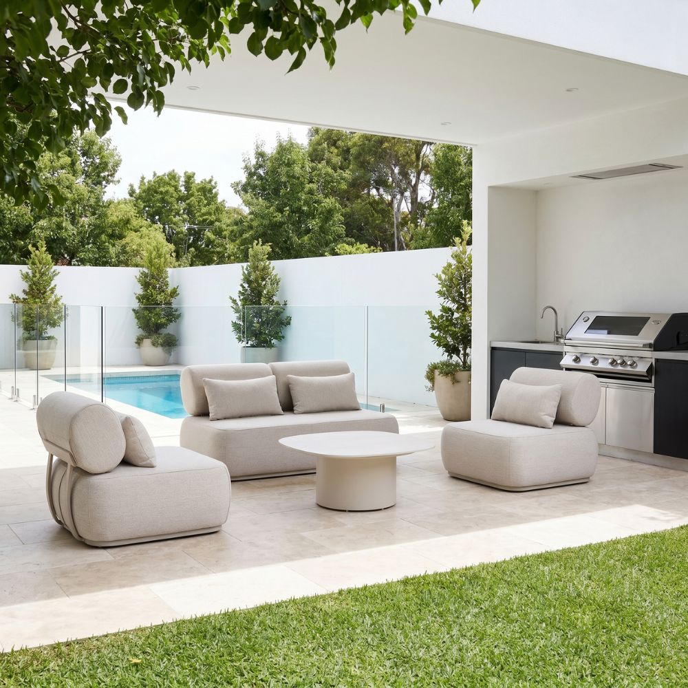 Norfolk 2+1+1 Outdoor Aluminium Lounge with Coffee Table Set