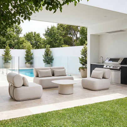 Norfolk 2+1+1 Outdoor Aluminium Lounge with Coffee Table Set