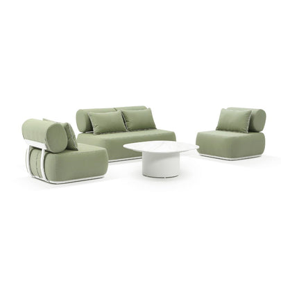 Norfolk 2+1+1 Outdoor Aluminium Lounge with Coffee Table Set