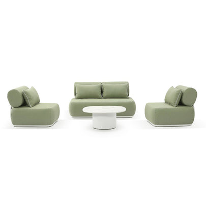 Norfolk 2+1+1 Outdoor Aluminium Lounge with Coffee Table Set