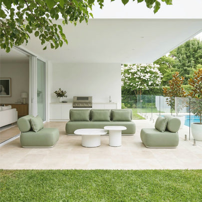 Norfolk 3+1+1 Outdoor Aluminium Lounge with Coffee Table Set