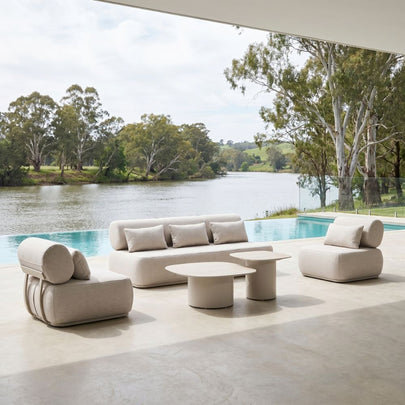 Norfolk 3+1+1 Outdoor Aluminium Lounge with Coffee Table Set