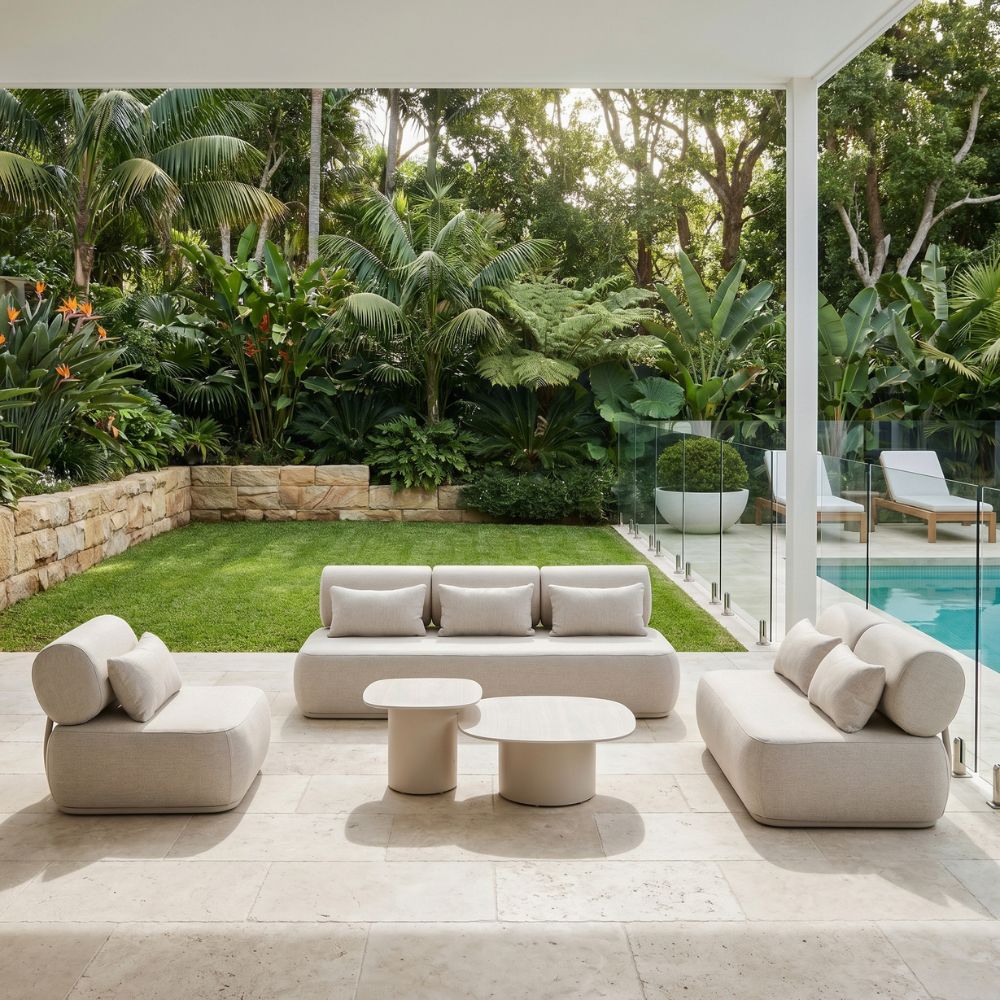 Norfolk 3+2+1 Outdoor Aluminium Lounge with Coffee Table Set