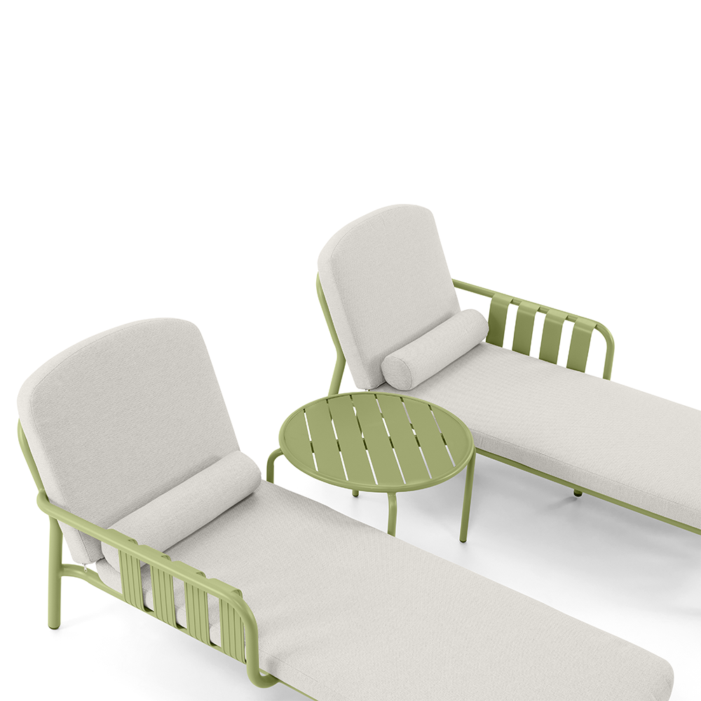 Mornington Outdoor Aluminium Sun Lounge Set with Side Table