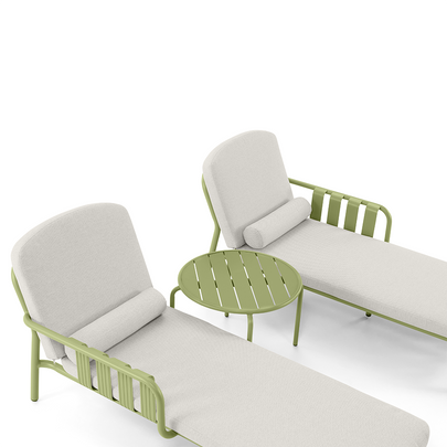 Mornington Outdoor Aluminium Sun Lounge Set with Side Table