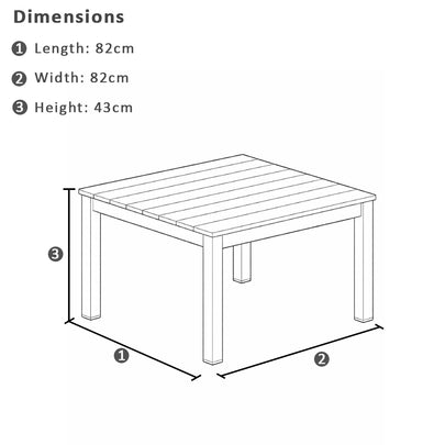 Nova Outdoor Aluminium Coffee Table