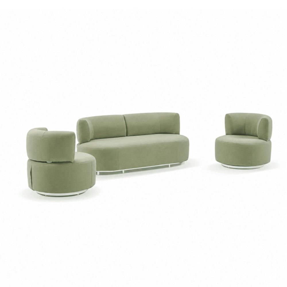 Onslow 2+1+1 Outdoor Lounge with Round Coffee Table Set