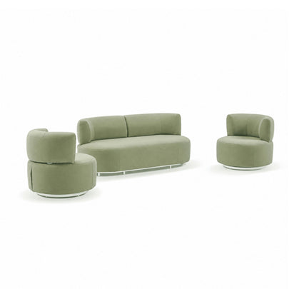 Onslow 2+1+1 Outdoor Lounge with Round Coffee Table Set