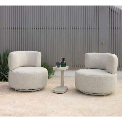 Onslow Outdoor Aluminium Patio Set with Norfolk Side Table