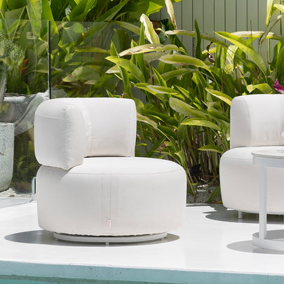 Onslow 3+1+1 Outdoor Lounge in Sunbrella with Round Coffee Table Set