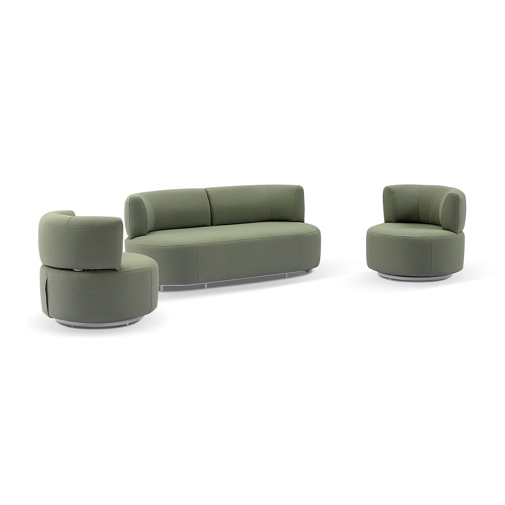 Onslow 2+1+1 Outdoor Lounge with Round Coffee Table Set