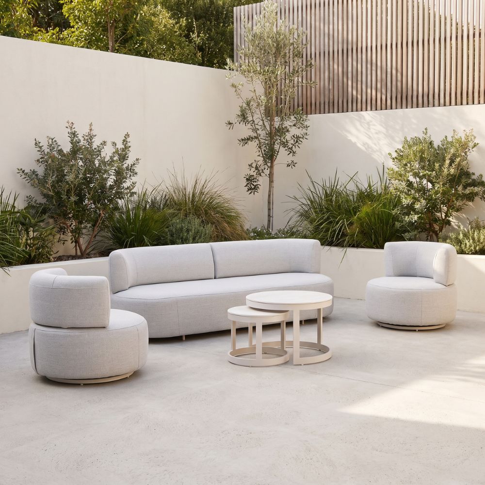 Onslow 3+1+1 Outdoor Lounge with Round Coffee Table Set
