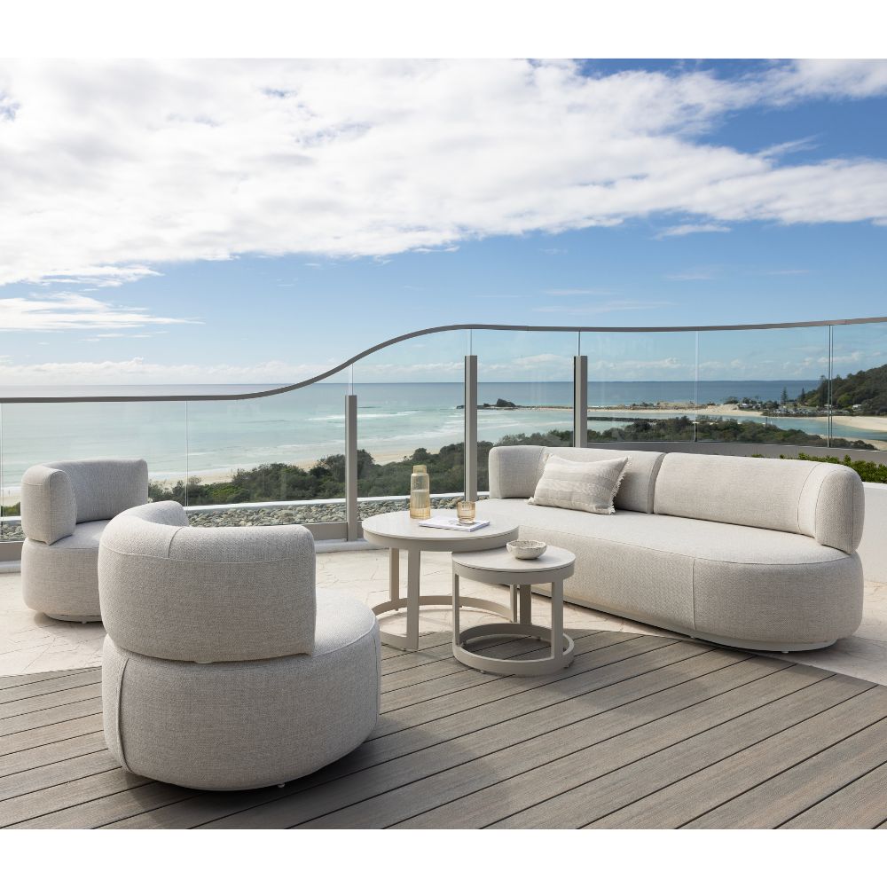 Onslow 3+1+1 Outdoor Lounge with Round Coffee Table Set