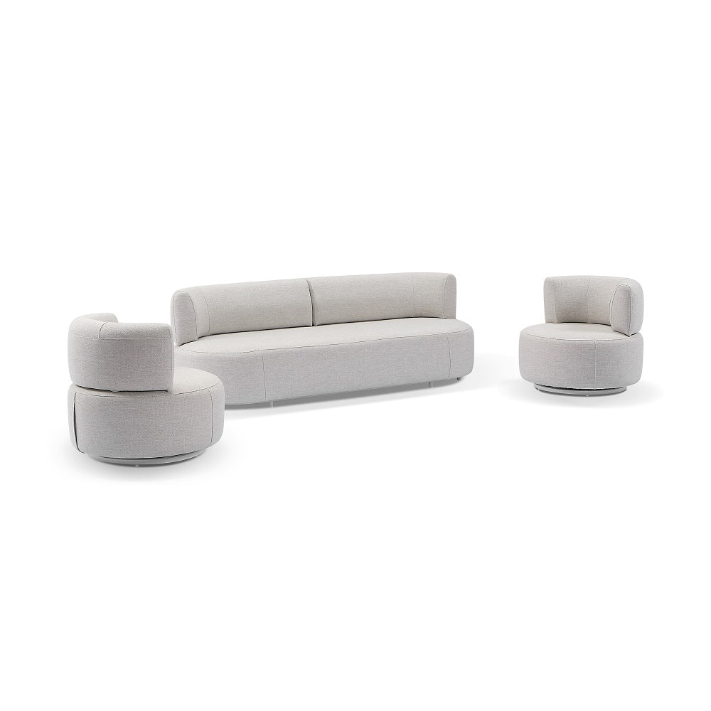 Onslow 3+1+1 Outdoor Lounge with Round Coffee Table Set