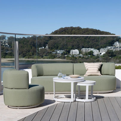 Onslow 3+1+1 Outdoor Lounge with Round Coffee Table Set